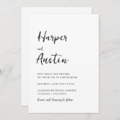 QRコードスク結婚リプト 招待状 (正面/裏面)