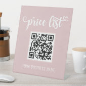 QRコードスタンドアップスキャンサロン価格表のマイサイン 台座サイン (インサイチュ)