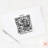 QRコードステッカーテンプレート スクエアシール (封筒)