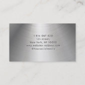 Qrコードステンレス鋼手元名刺 名刺 (裏面)