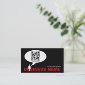 qrコードスピーチの泡 名刺 (スタンド正面)