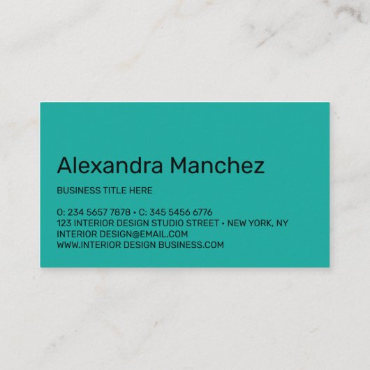 QRコードソファ内装デザインアーキテクト家具 名刺 (裏面)