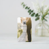 QRコードソーシャルメディアのアイコン結婚の写真家 名刺 (スタンド正面)