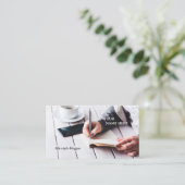 QRコードソーシャルメディアのブロガーの名刺 名刺 (スタンド正面)