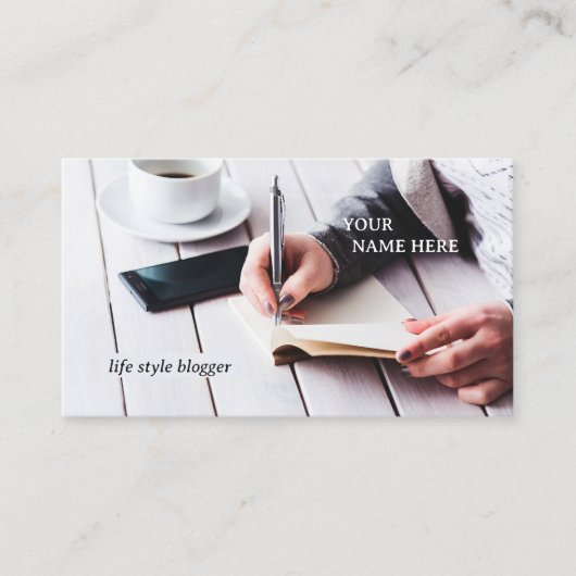 QRコードソーシャルメディアのブロガーの名刺 名刺 (正面)