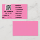 QRコードソーシャルメディアホログラムビジネスカード 名刺 (正面/裏面)