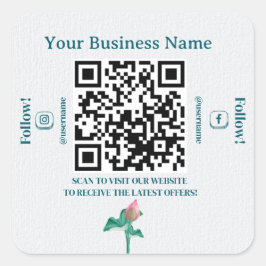 QRコードソーシャルメディアマーケティング事業 スクエアシール