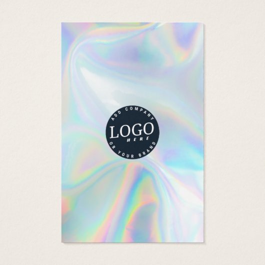 QRコードソーシャルメディア会社ウェブサイトホログラフィー (裏面)