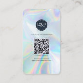 QRコードソーシャルメディア会社ウェブサイトホログラフィー 名刺 (正面)