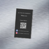 Qrコードソーシャルメディア白黒 マグネット名刺 (インサイチュ)