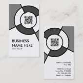 QRコードターゲット 名刺 (正面/裏面)