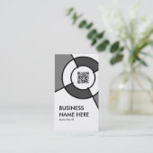 QRコードターゲット 名刺 (スタンド正面)