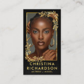 QRコードダンサーのカメラマンの写真をモデル 名刺 (正面)