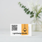 QRコードチャンドラーインテリア建築家家具 名刺 (スタンド正面)