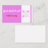 QRコードチラシ- DL-Esqueサイズ 割引カード (正面/裏面)