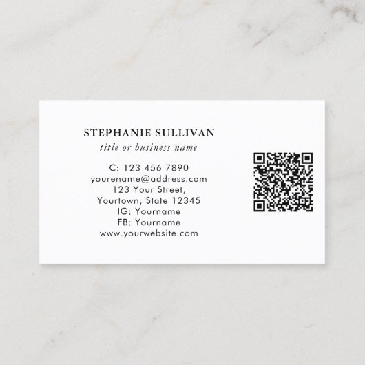 QRコードツリープロフェッショナル 名刺 (裏面)