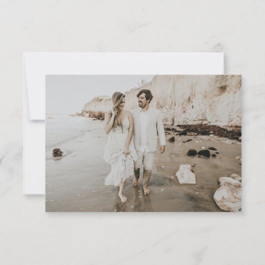 QRコードテラコッタフォトRSVPカード 出欠カード (裏面)