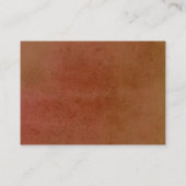 QRコードテラコッタフローラ結婚式RSVP エンクロージャーカード (裏面)