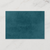 QRコードテラコッタフローラ結婚式RSVP エンクロージャーカード (裏面)