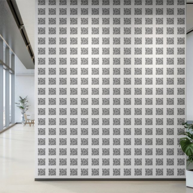 QRコードテンプレートパーソナライズされたのURL ユニーク 壁紙 (QR Code Template Personalized URL Unique Wallpaper by Ricaso. Business QR Code wallpaper rolls)