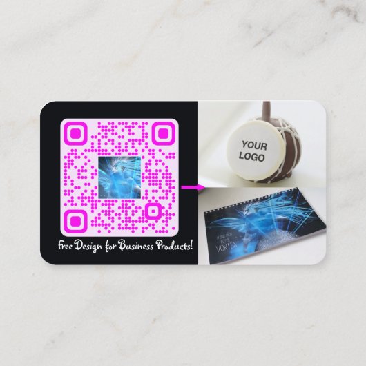 QRコードテンプレート名刺 名刺 (裏面)