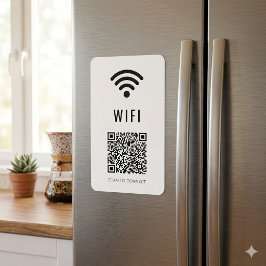 QRコードデザインのWiFi接続用マグネット(スキャンして接続) マグネット
