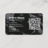 QRコードデザインメイクアップアーティスト 名刺 (正面)