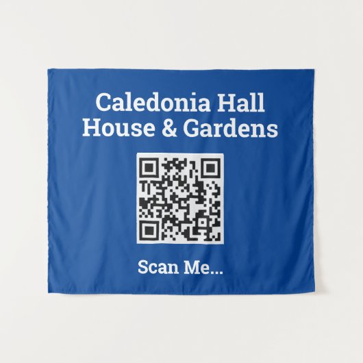 QRコードデザイン壁 タペストリー (正面(横))