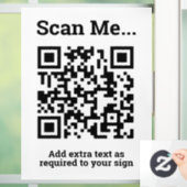 QRコードデザイン ウィンドウサイン (ホーム)