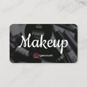 QRコードデザイン メイクアップアーティスト 名刺 (裏面)