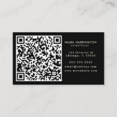 QRコードデジタルスキャナブルトルネードストームチェーザー 名刺 (裏面)