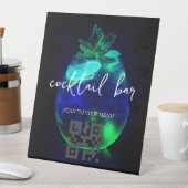 QRコードデジタルメニューカクテルバー 台座サイン (インサイチュ)