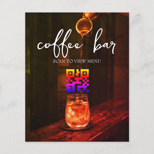 QRコードデジタルメニュー チラシ (正面)