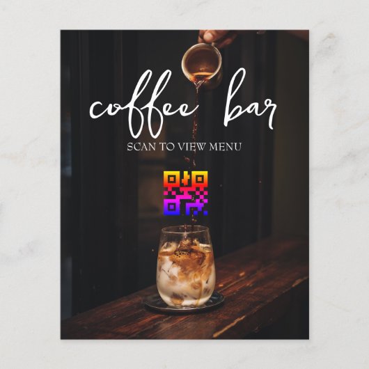 QRコードデジタルメニュー チラシ (正面)