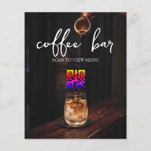QRコードデジタルメニュー チラシ