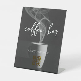 QRコードデジタルメニュー 台座サイン