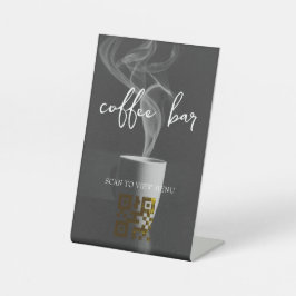 QRコードデジタルメニュー 台座サイン