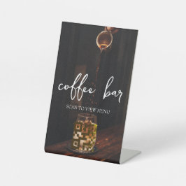 QRコードデジタルメニュー 台座サイン