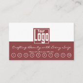 QRコードデュアルカラーデザインヘアサロンロイヤリティカード ロイヤリティカード (正面)