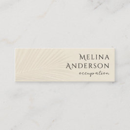 QRコードトロピカルパームミニ名刺 スキニー名刺