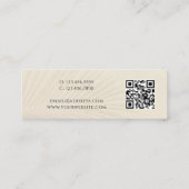 QRコードトロピカルパームミニ名刺 スキニー名刺 (裏面)