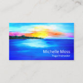 QRコードトロピカルビーチヨガインストラクター 名刺 (正面)