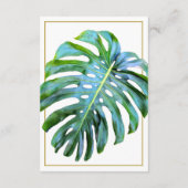 QRコードトロピカルリーフビーチ結婚式詳細 エンクロージャーカード (裏面)