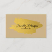 QRコードト自然ーンアート金ゴールドフレーム名刺 名刺 (正面)