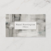 QRコードニュートラル抽象芸術名刺ソフトグレー 名刺