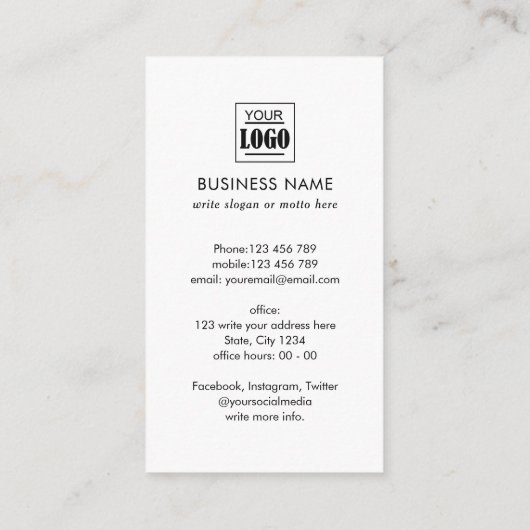 QRコードネットワモダンークロゴ実在の資産  名刺 (裏面)