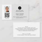 QRコードネットワモダンーク不動産仲介業者写真 名刺 (正面/裏面)