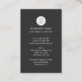 QRコードネットワークロゴモダンの実在資産Busine 名刺 (裏面)