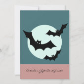 QRコードノートハロウィーンスタイリストギフト証明書 (正面)