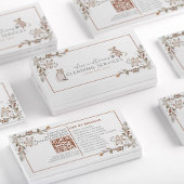 QRコードハウスキーピングプロフェッショナルメイドフローラかわいい 名刺